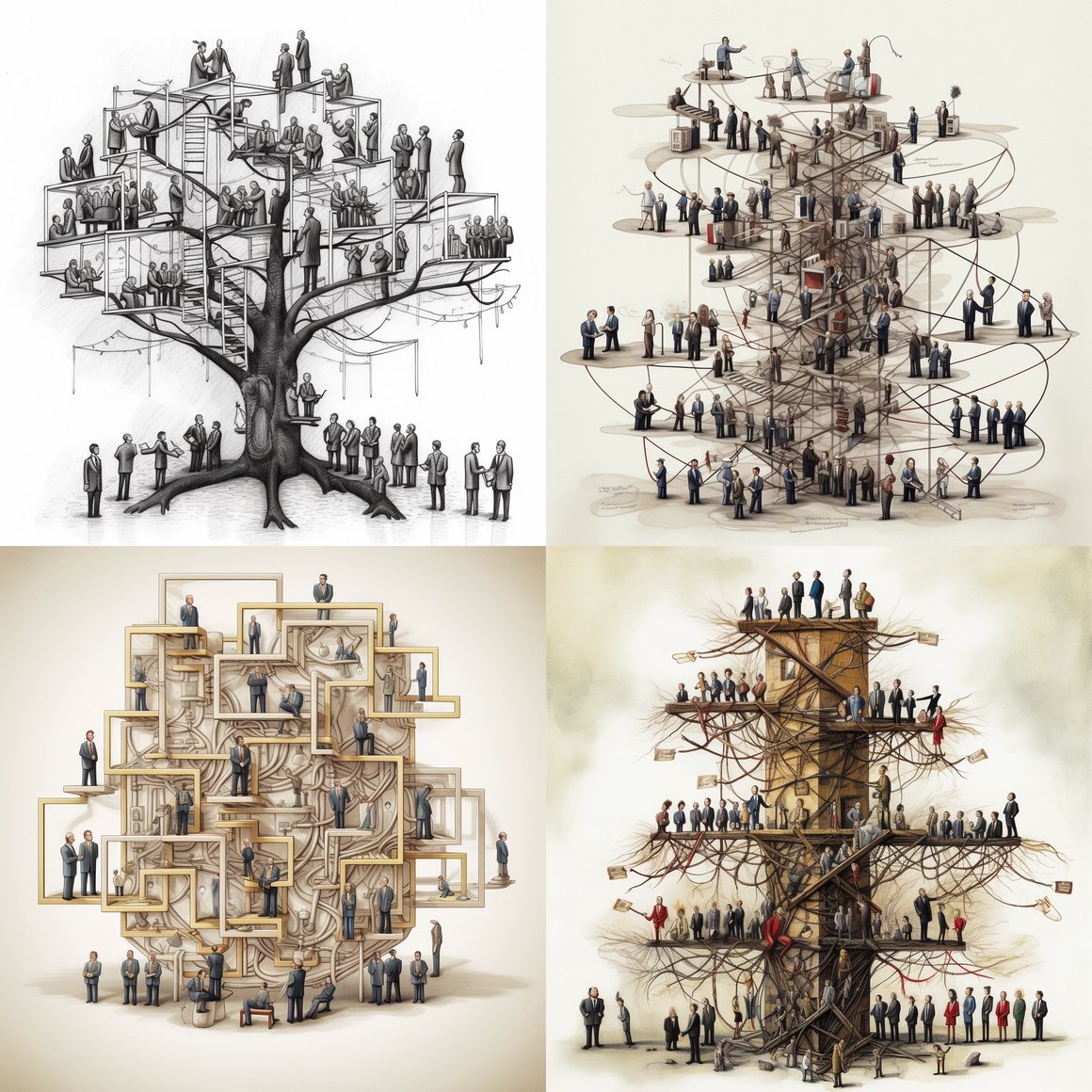 Visualizing a Transforming Organizational Structure