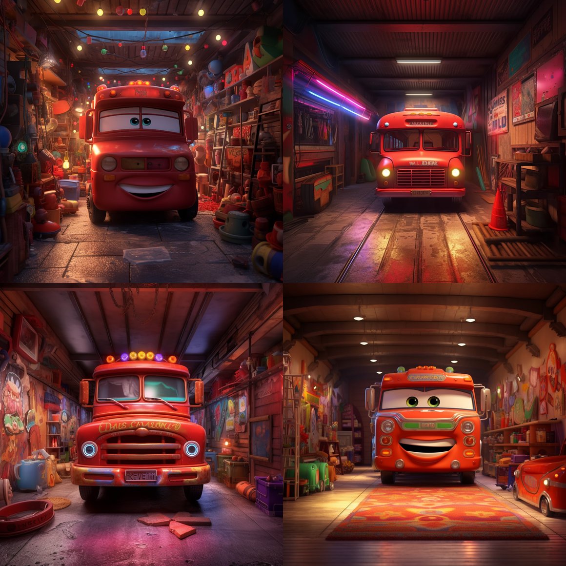Midnight Adventures in Pixar's Toy Bus Garage