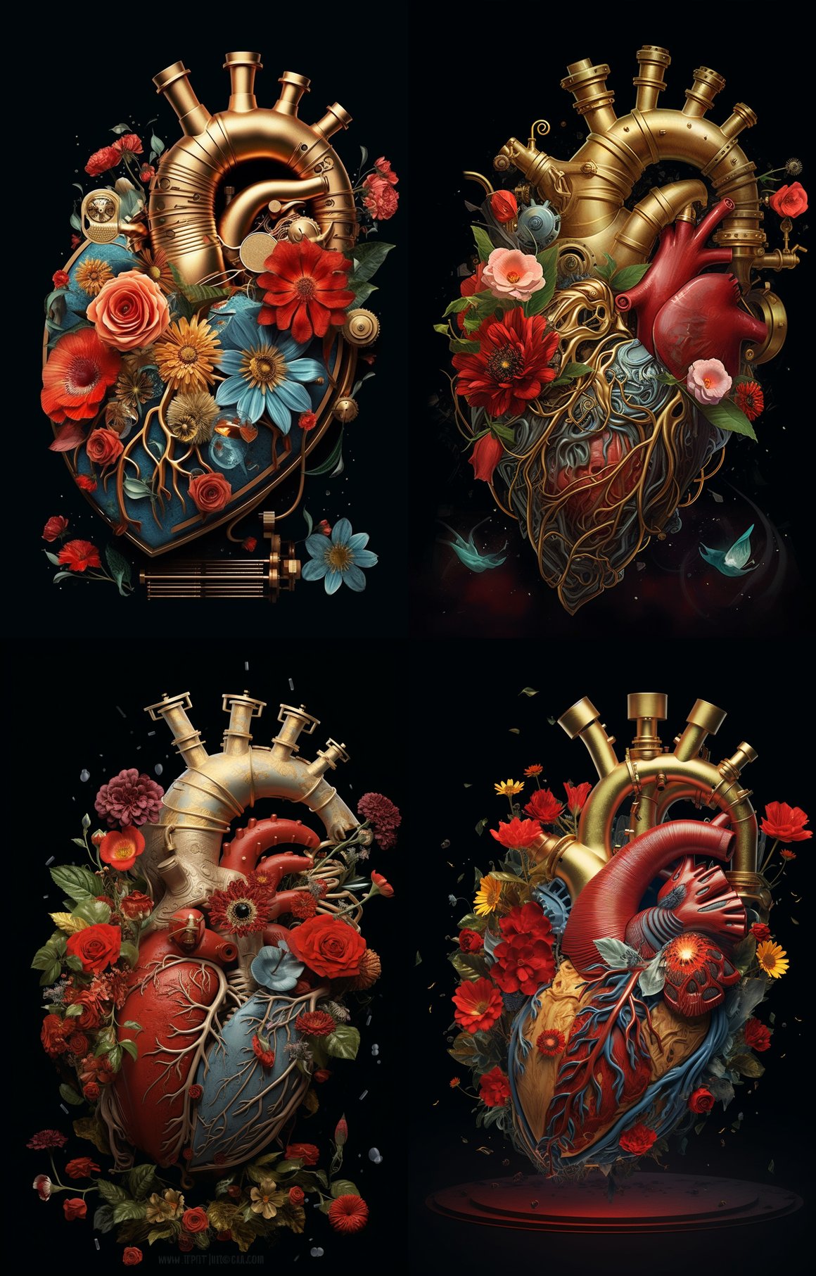 Heart Mechanica: A Floral Symphony