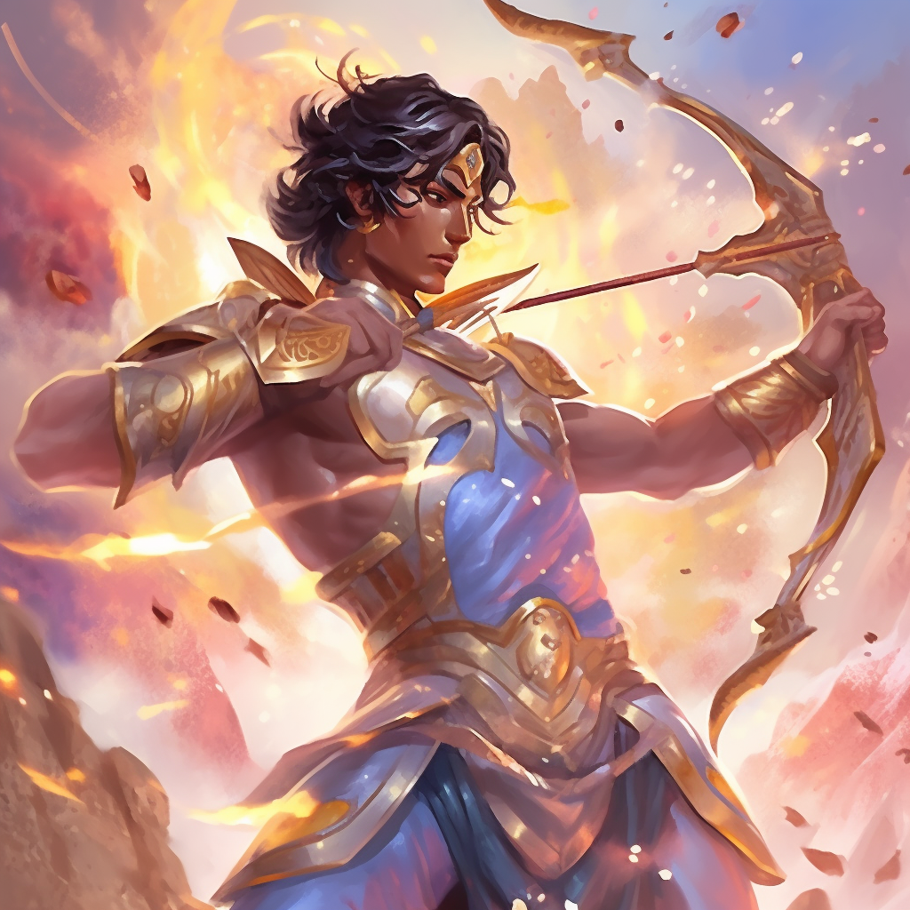 Arjuna's Unyielding Valor: A Hero's Mid-Battle Crusade