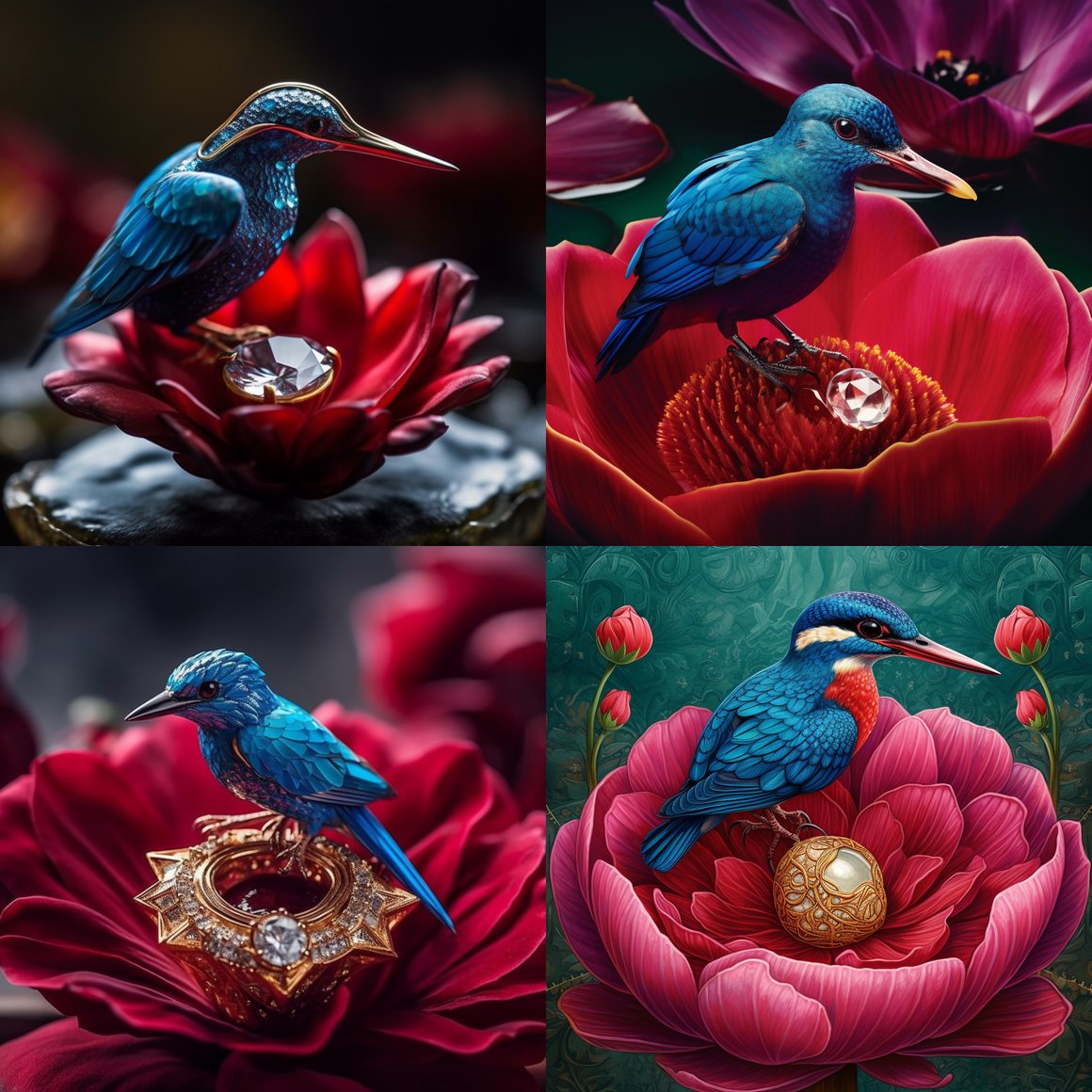 Halfway Voyage: The Sapphire Avian's Ruby Ring Encounter