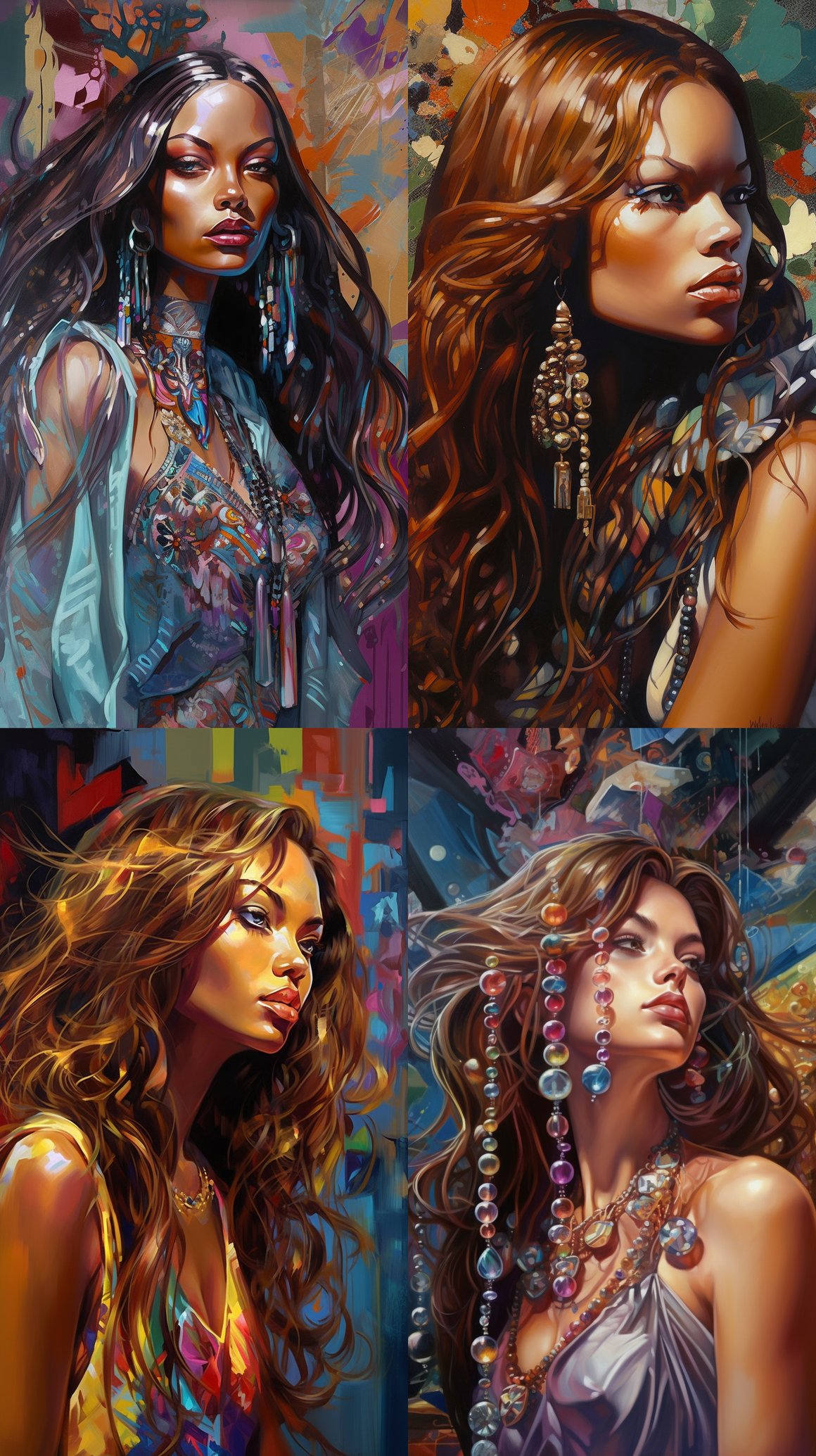 A Surrealistic Leyendecker-Inspired Tyra Banks Portrait