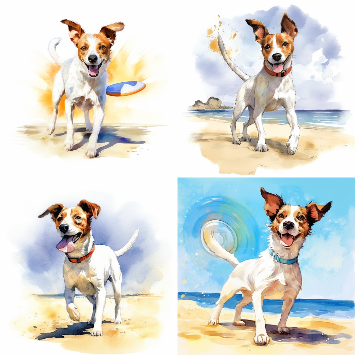 Summer Frisbee Fun: A Jack Russell's Beach Adventure