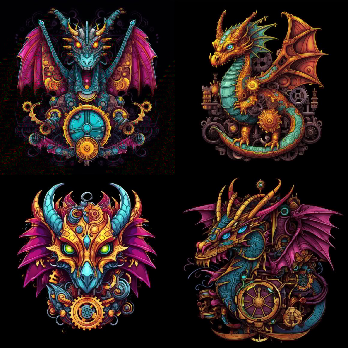 Halfway Through: Vibrant Steampunk Dragon Adventure