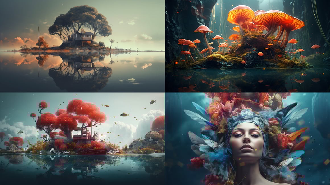 Dynamic Ecosystem Mid-Journey Presentation Background