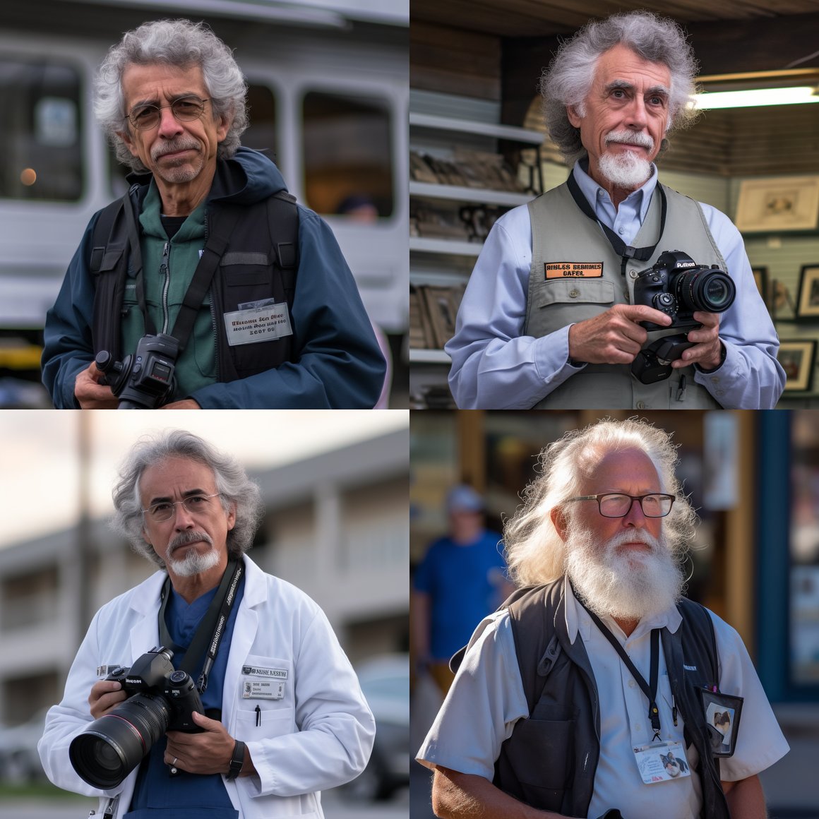 Cinematic Portrait of a Senior Veterinarian in Action