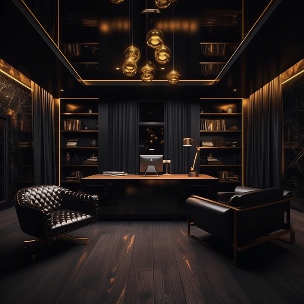 A Journey Through Luxury and Black Office Decor