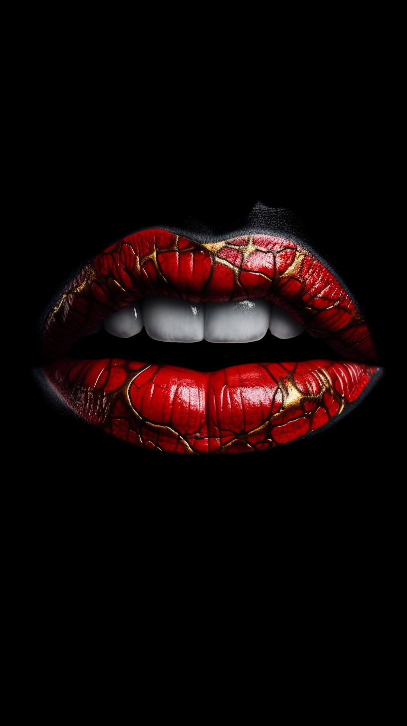 Cinematic Capture of Perfect Red Lips