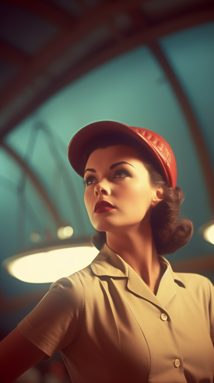 Retro-Futuristic Spaceship Baseball Mid-Journey Snapshot