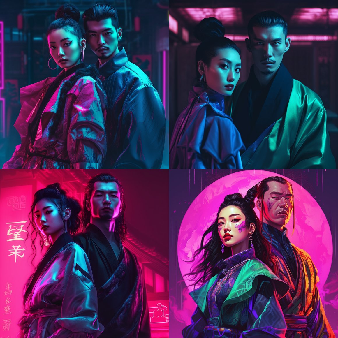 Neon Shadows: A Midway Odyssey in the Cyberpunk Realm