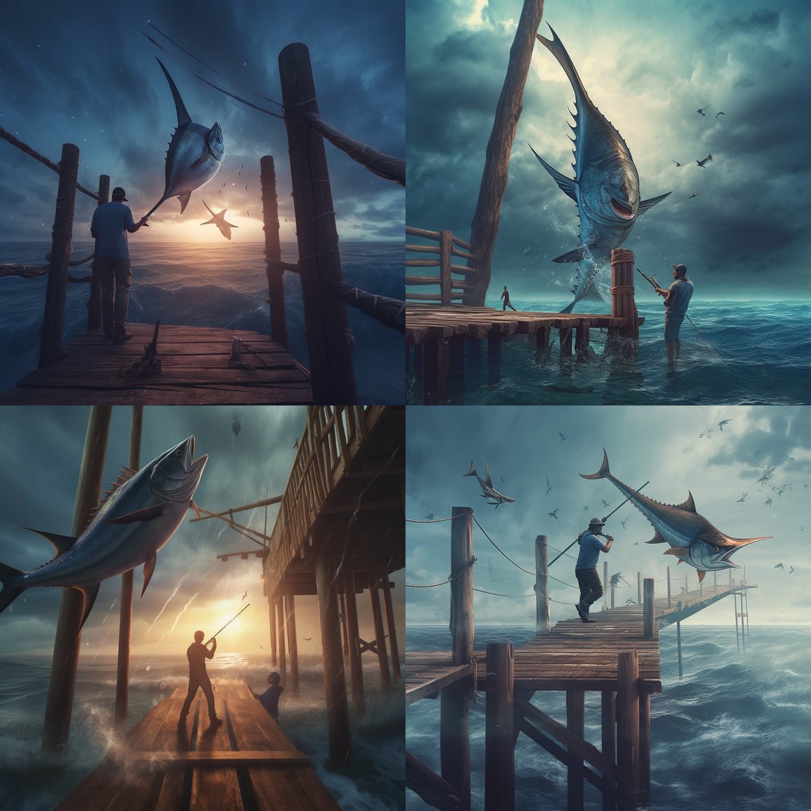 Harpooning the Azure: A Mid-Sea Adventure