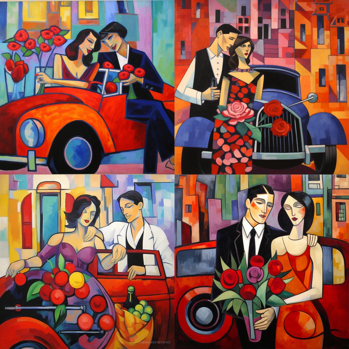 Midday Romance in Picasso's Lens