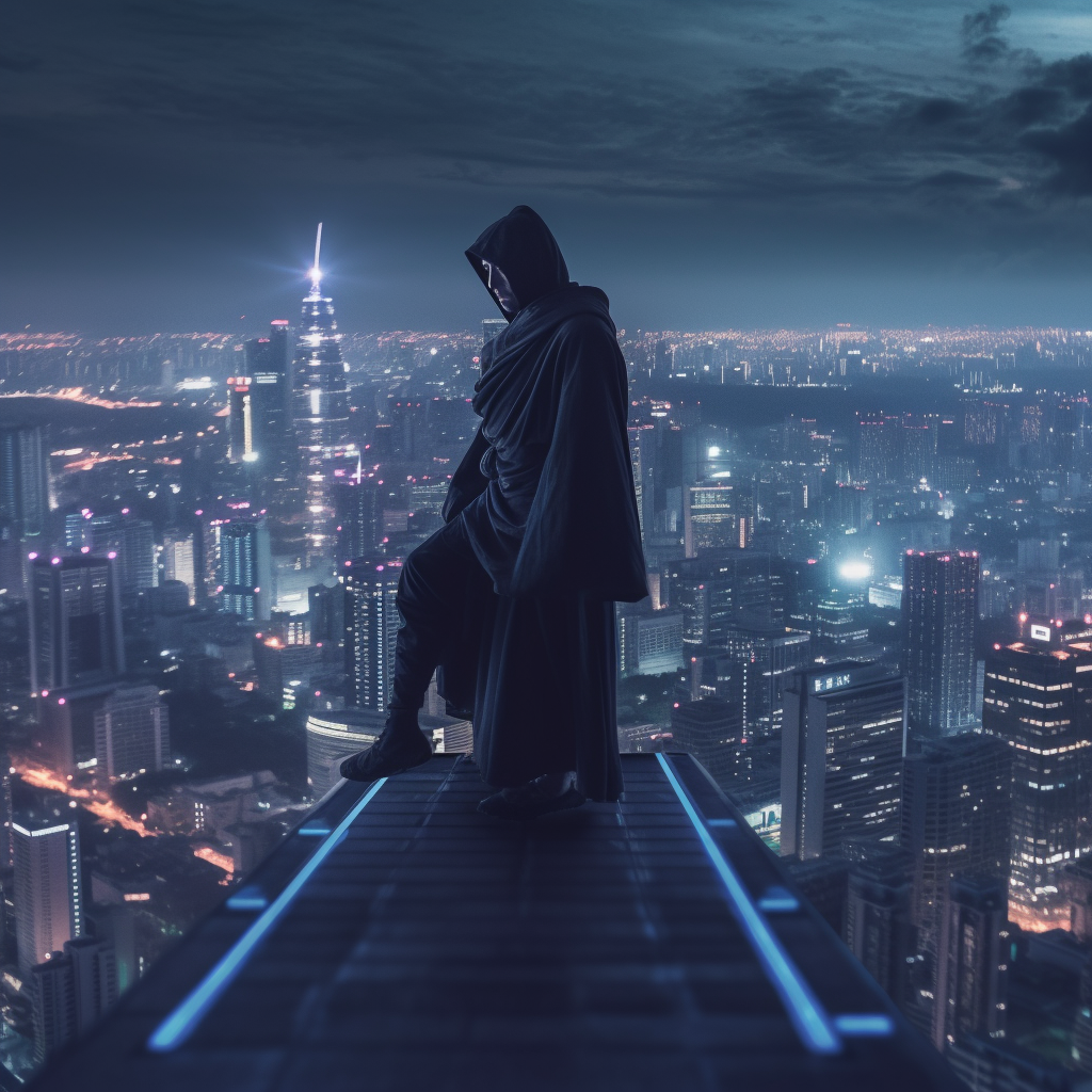 Neon Samurai: Tokyo Skyscraper Showdown