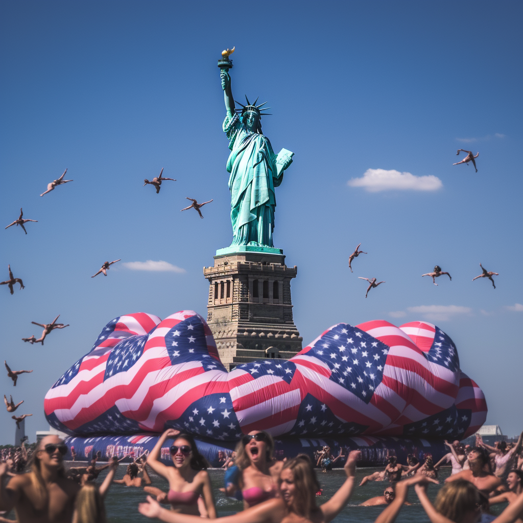 Summer Fun: Freedom Jump at Liberty Island