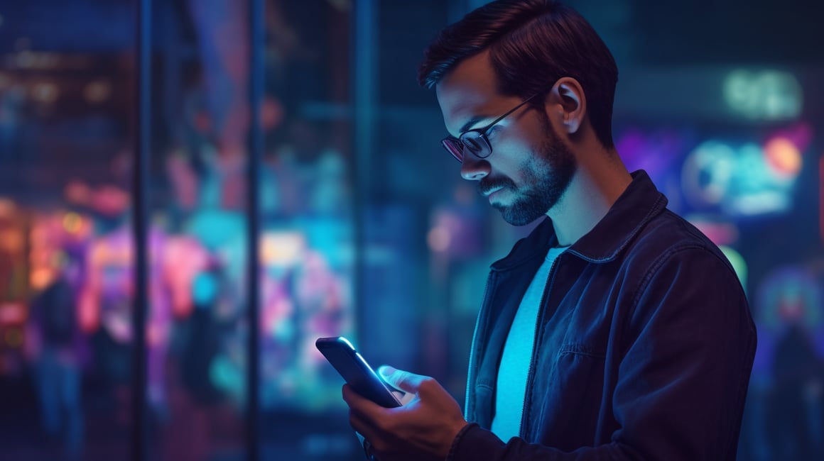 Neon Nights: Mid-Journey Digital Solace in HD