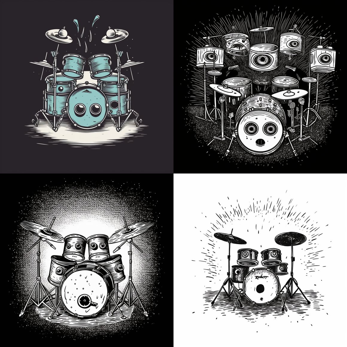 A Unique Indie Rock n Roll Illustration Design
