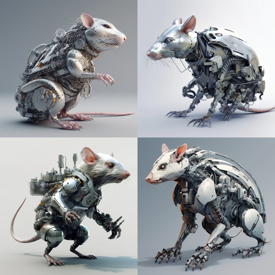Armored Rat Warrior: A Cyberpunk Journey