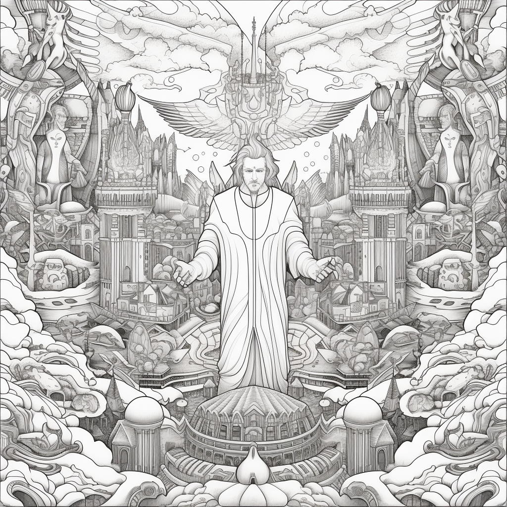Spiritual Transformation Coloring Page for Kids