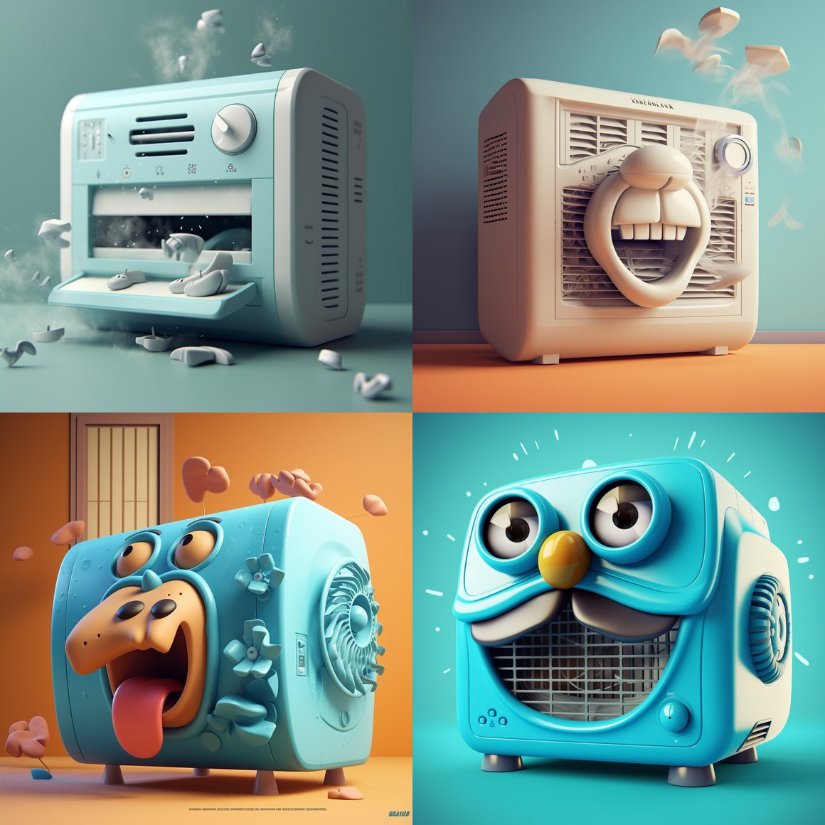 Chilly Humor: A Sneezing Air Conditioner Creation Challenge