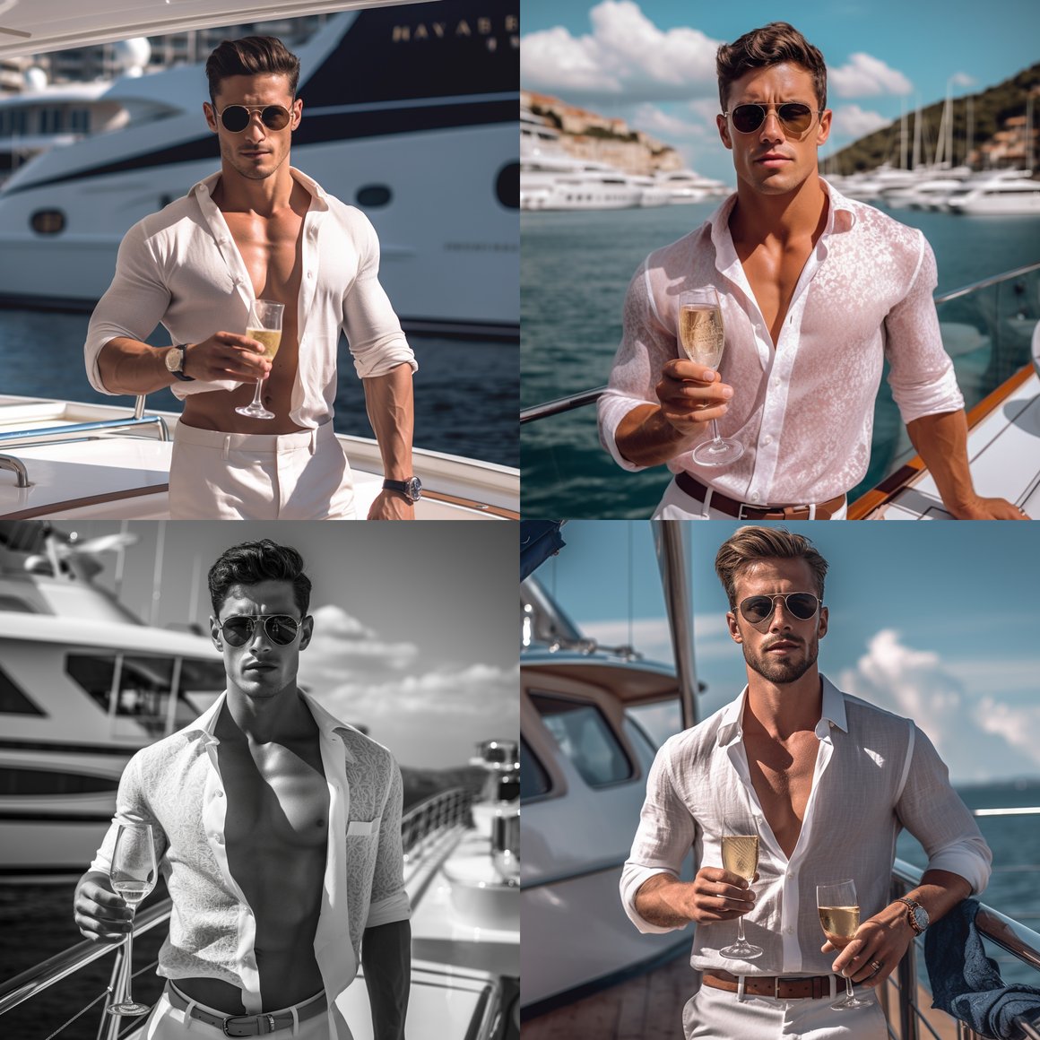 Chiseled Adonis: A Riviera Encounter