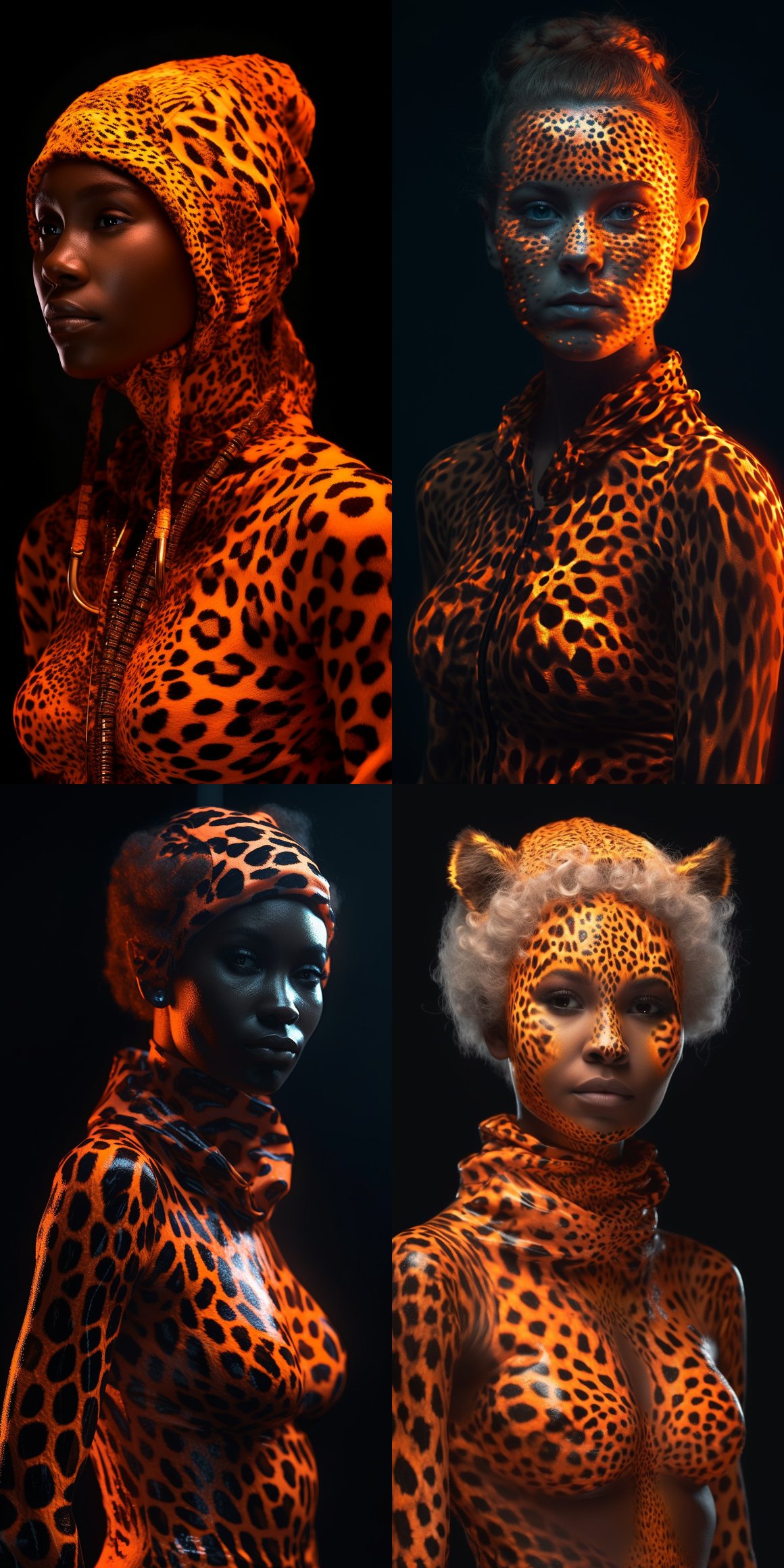 Neon Orange Leopard Print in African Slow Fashion Journey