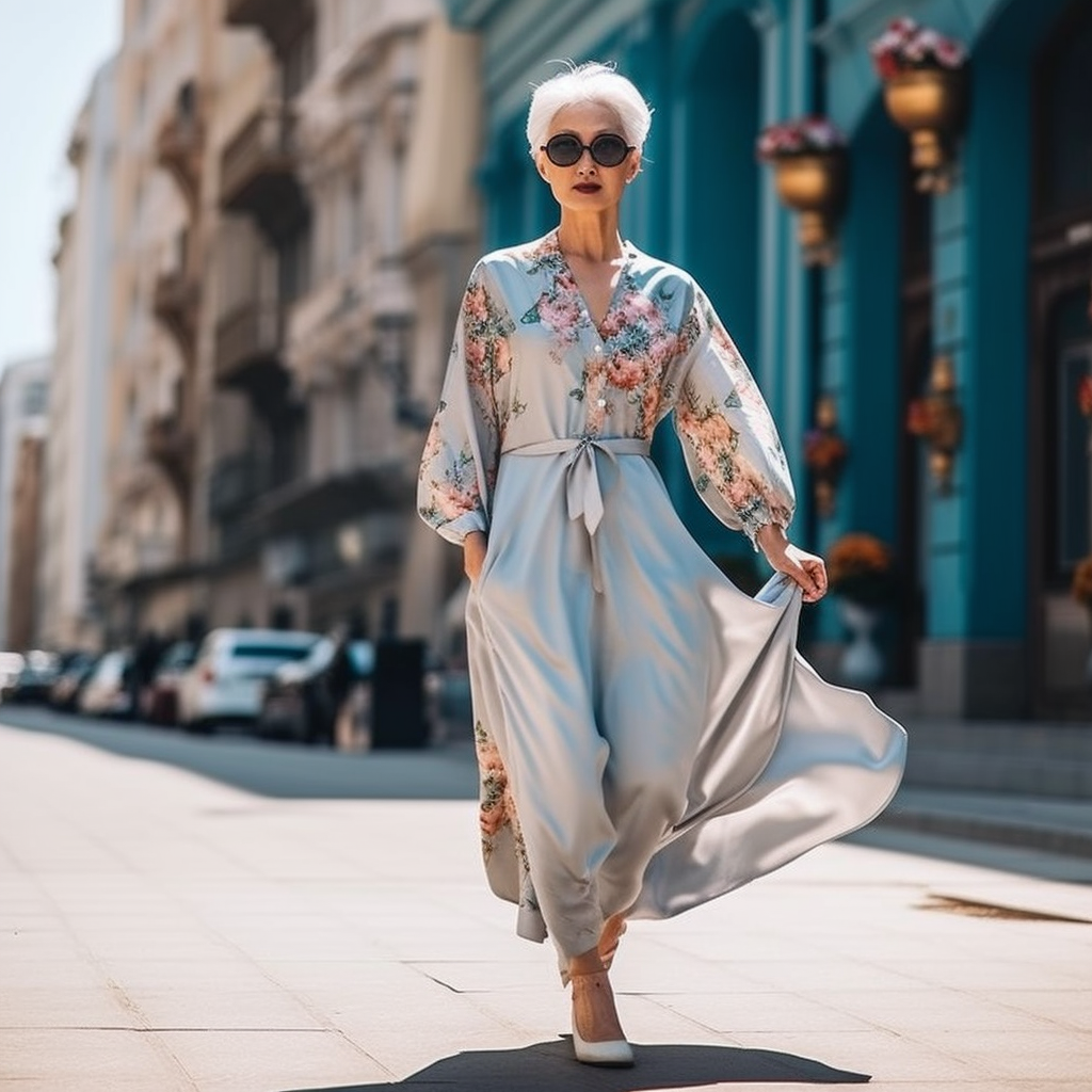 Summer Dress Styles for Women in their 50s Inspired by Korean Fashion