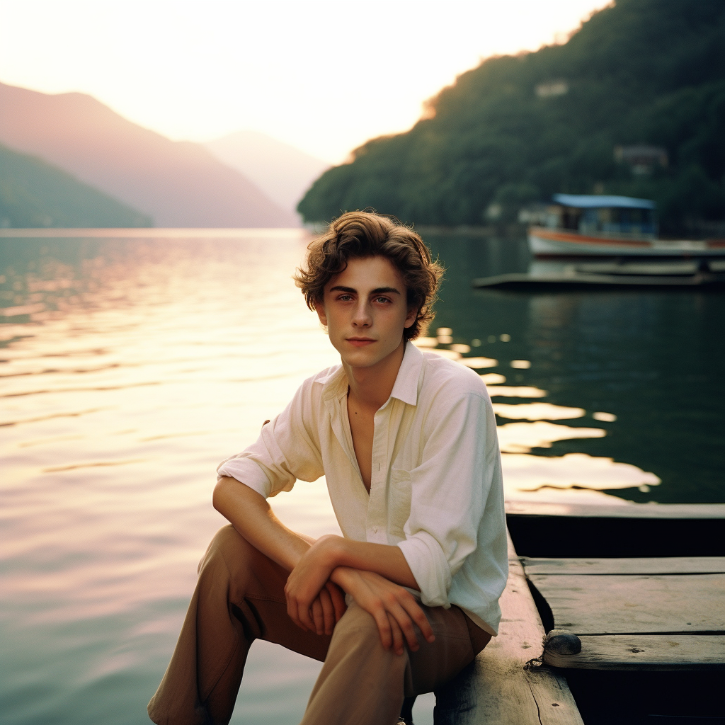 Summer Serenity with Timothee Chalamet at Lake Como