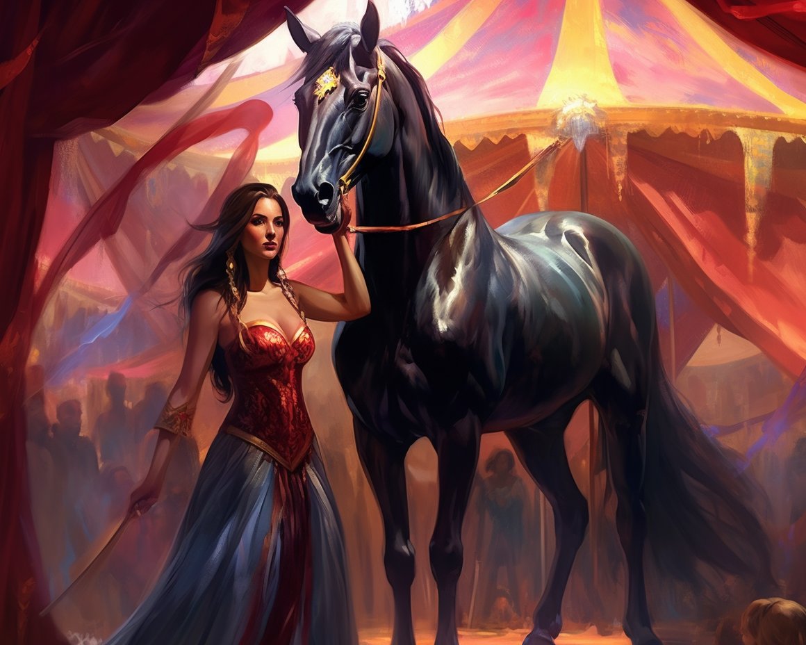 Midnight Enchantress: A Magical Unicorn Circus Odyssey