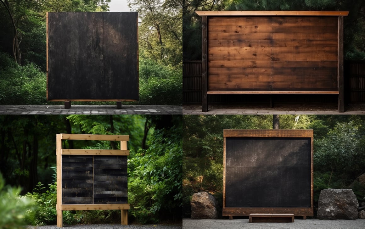 Rustic Outdoor Bulletin Board Snapshot