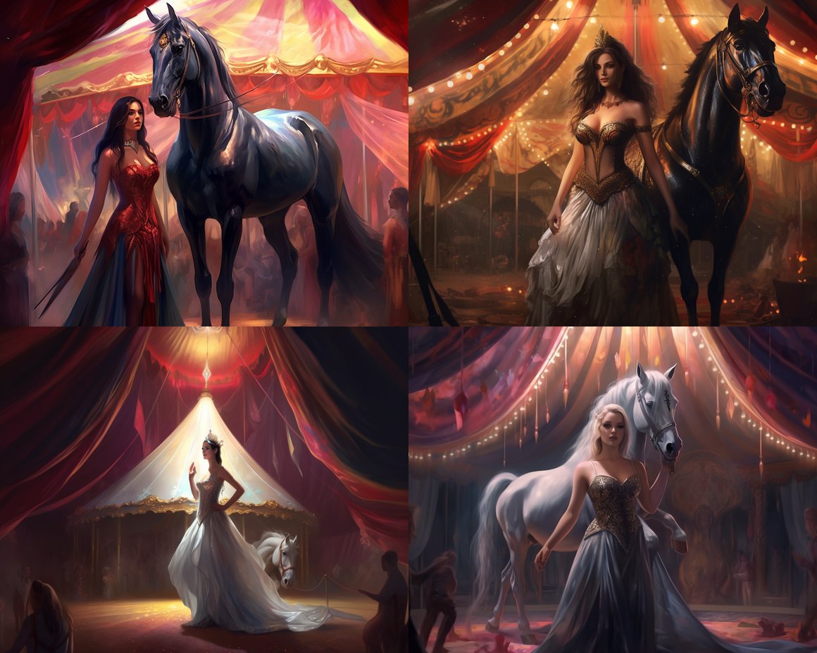 Midnight Enchantress: A Magical Unicorn Circus Odyssey
