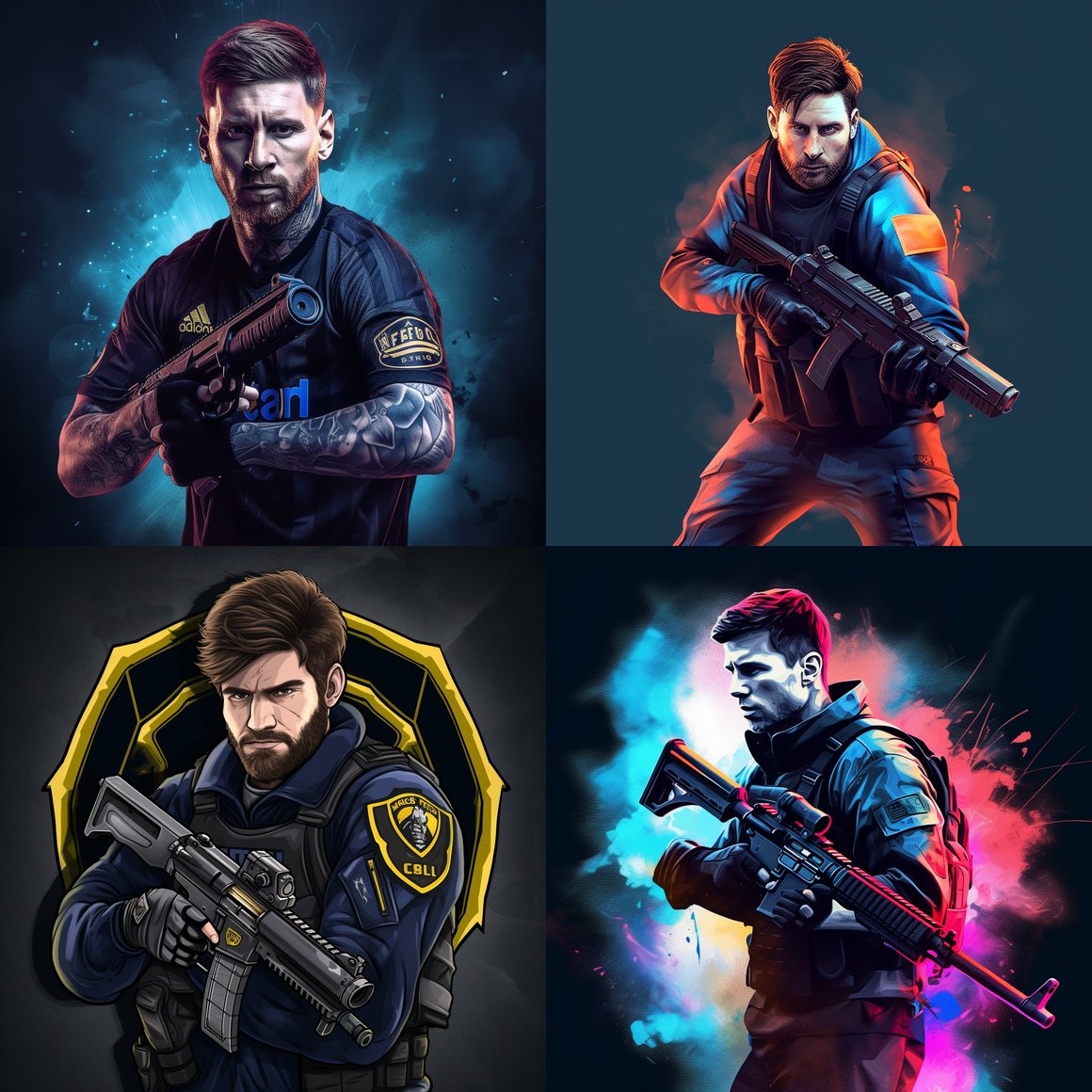 Designing a Counter Strike Logo Featuring Lionel Messi