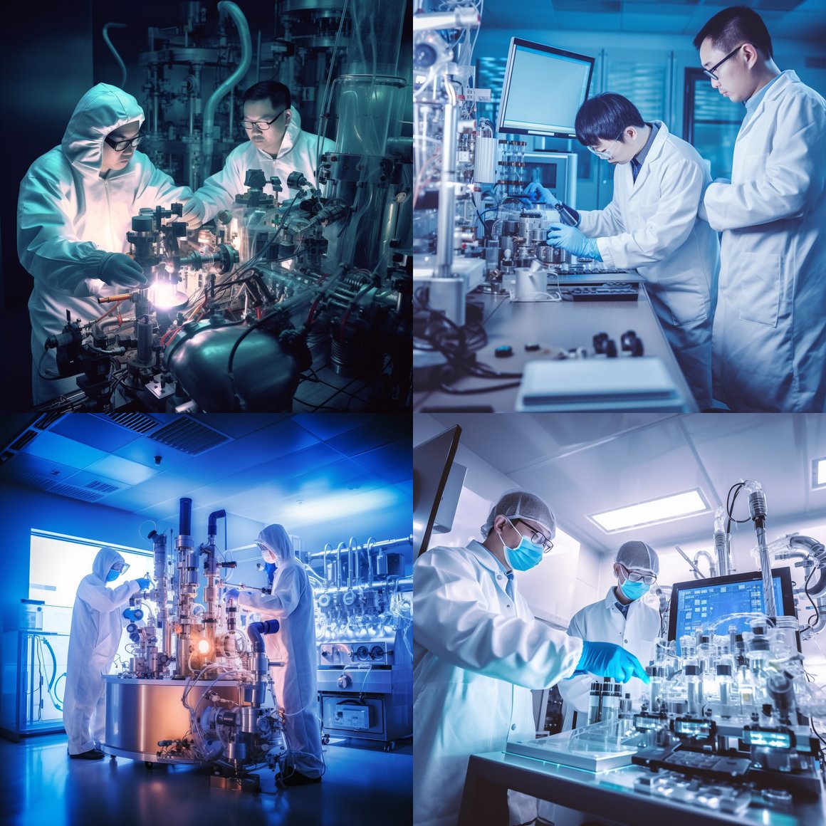 Chinese Chemists in a Cutting-Edge Laboratory