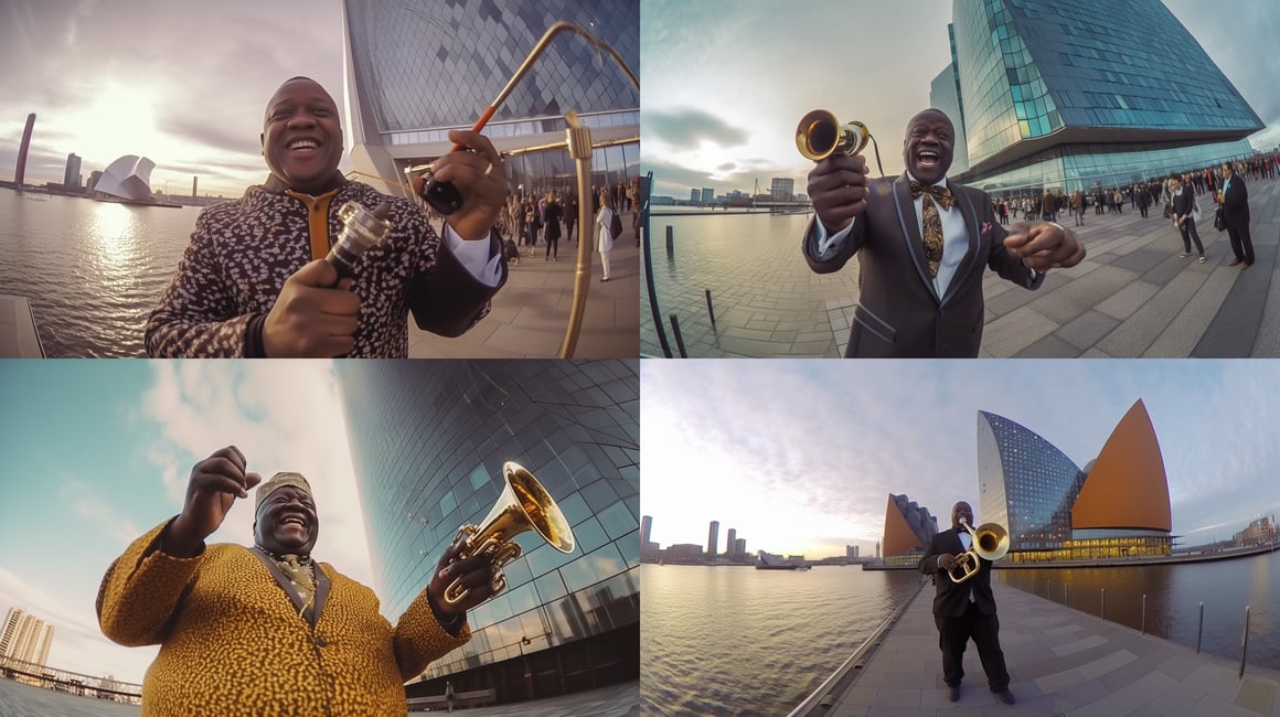 Mid-Trip Snapshot: Satchmo's Selfie at Elbphilharmonie