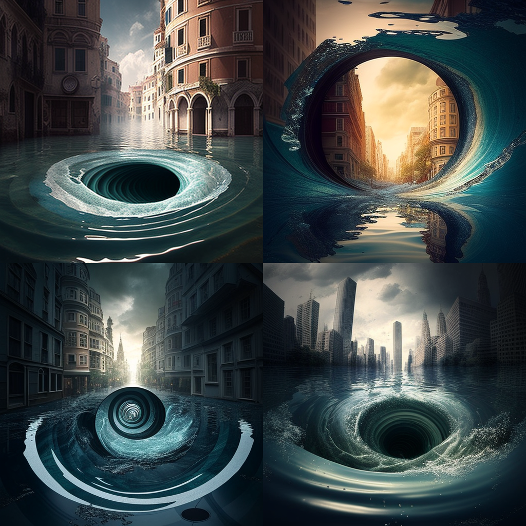 Submerged Metropolis: Navigating the Aquatic Vortex