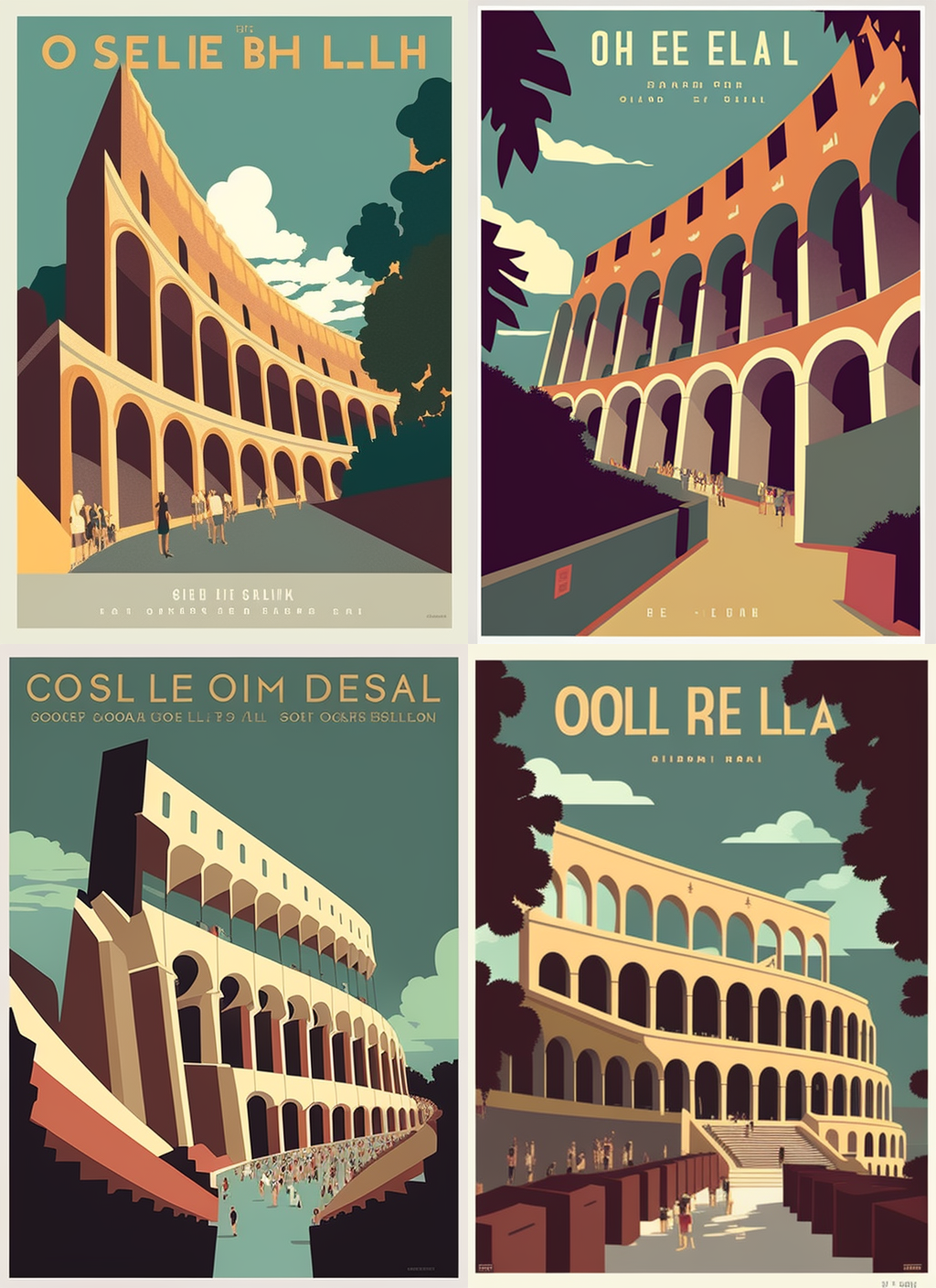 Mid-Travel Glimpse of Rome's Colosseum