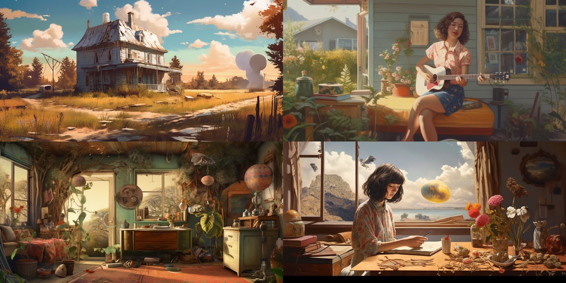 Summer Morning in a New England Village