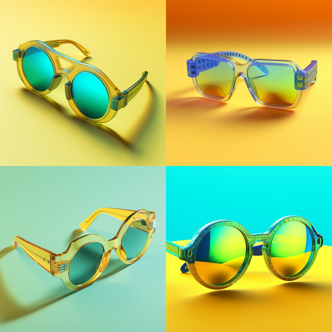 Retro-futuristic Sunscape Journey