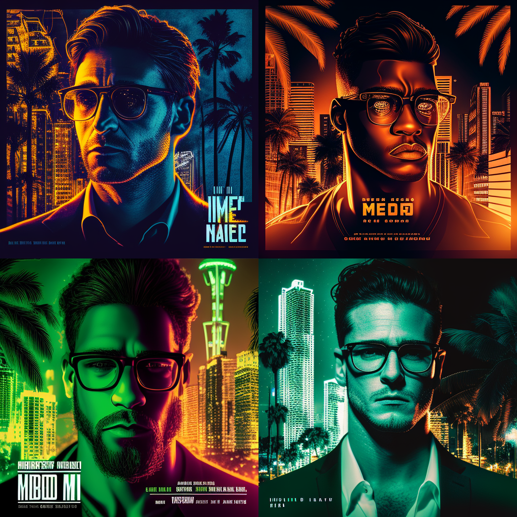 Neo-Noir Downtown Dystopia: A Crime Thriller Poster Design