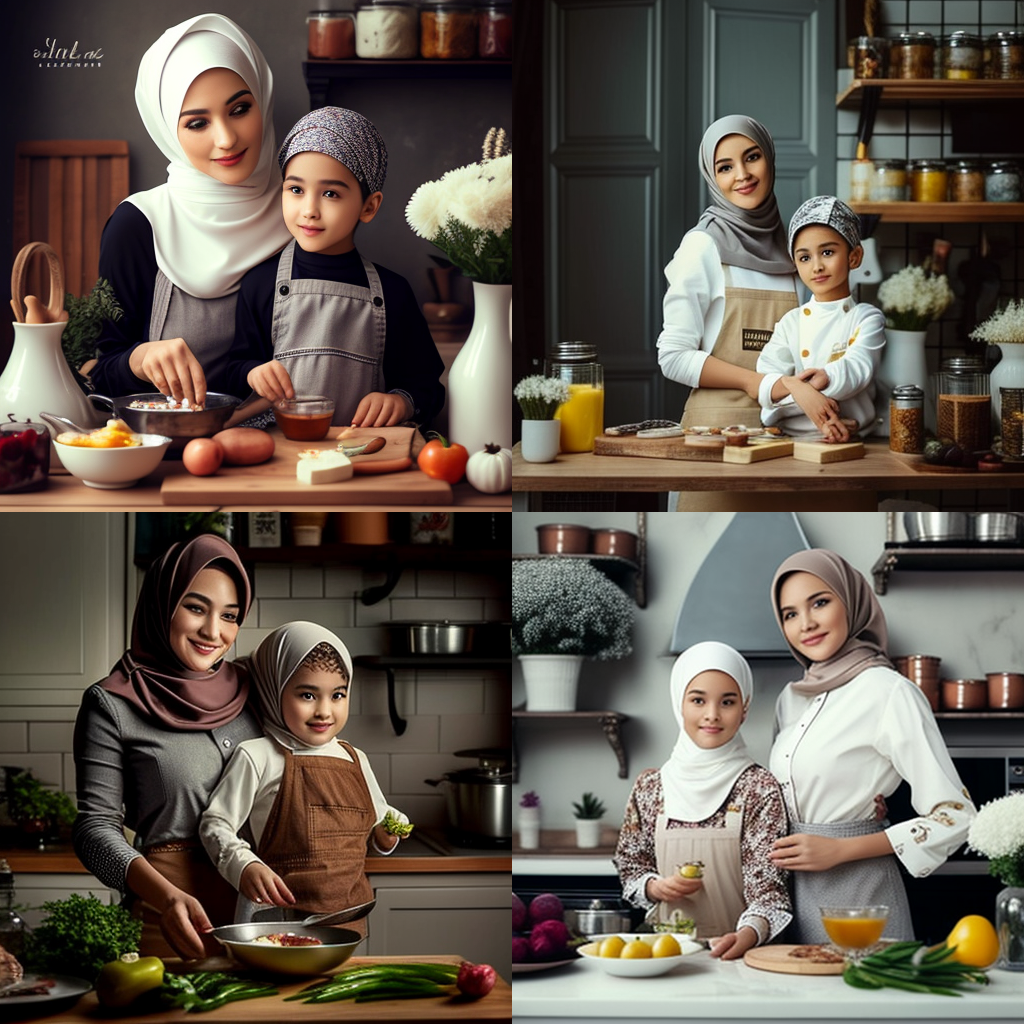 A Fit Hijabi Mom and Son's Healthy Cooking Adventure