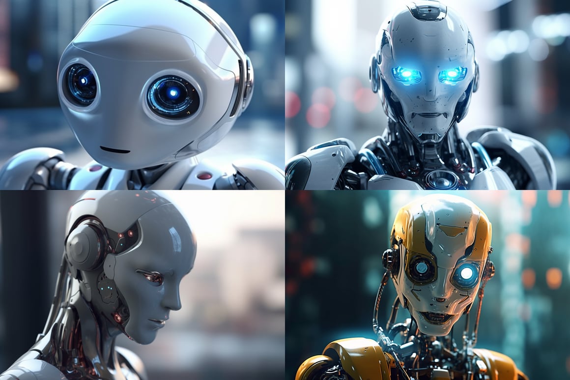 Ultra-Realistic 4K HDR Chatbot Icone with Natural Lighting and Depth of Field Settings