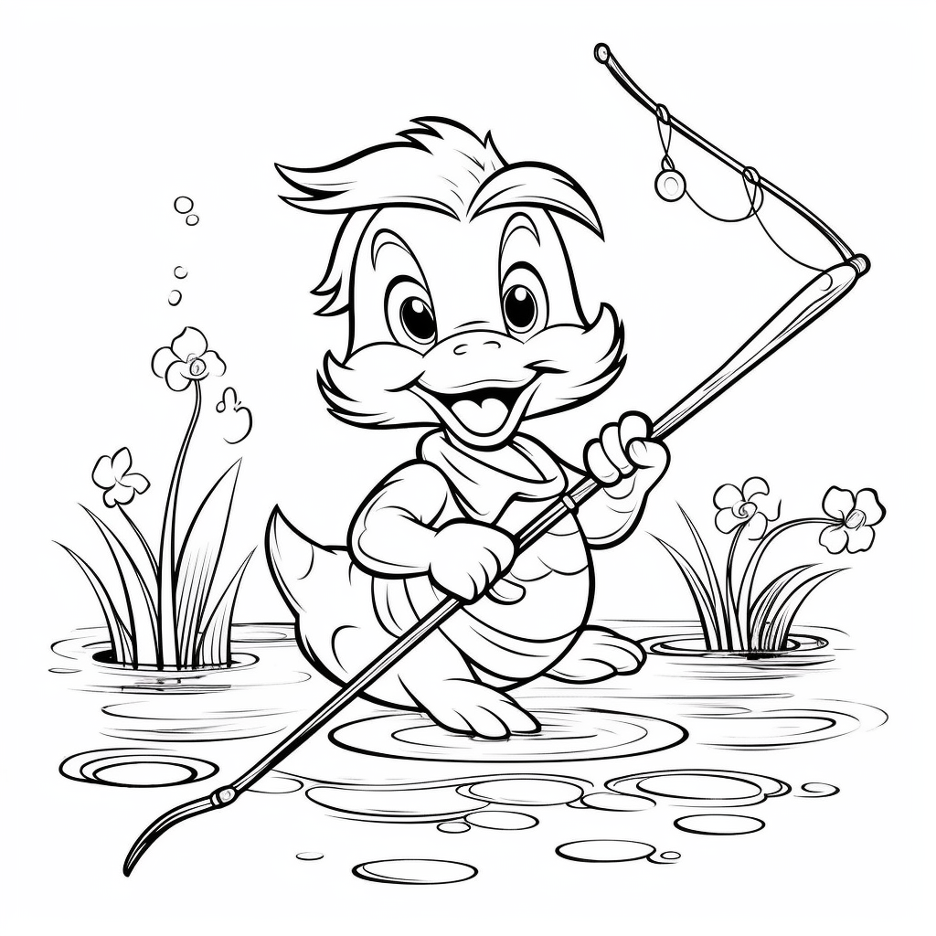 Disney Style Coloring Page