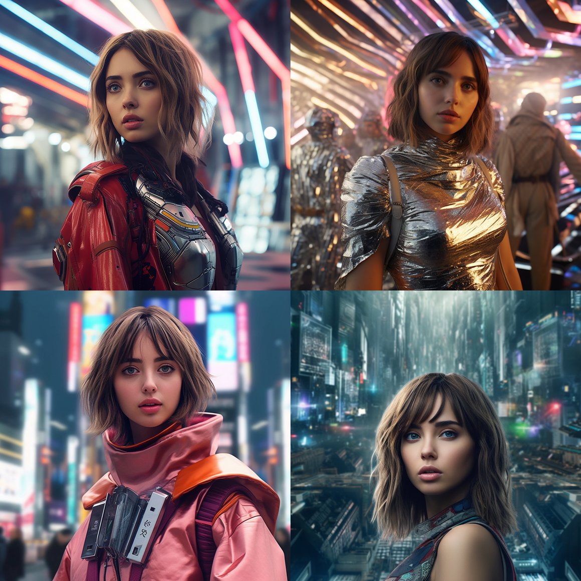 Neon Interlude: Ana de Armas in Hypermaximalist Mega Tokyo
