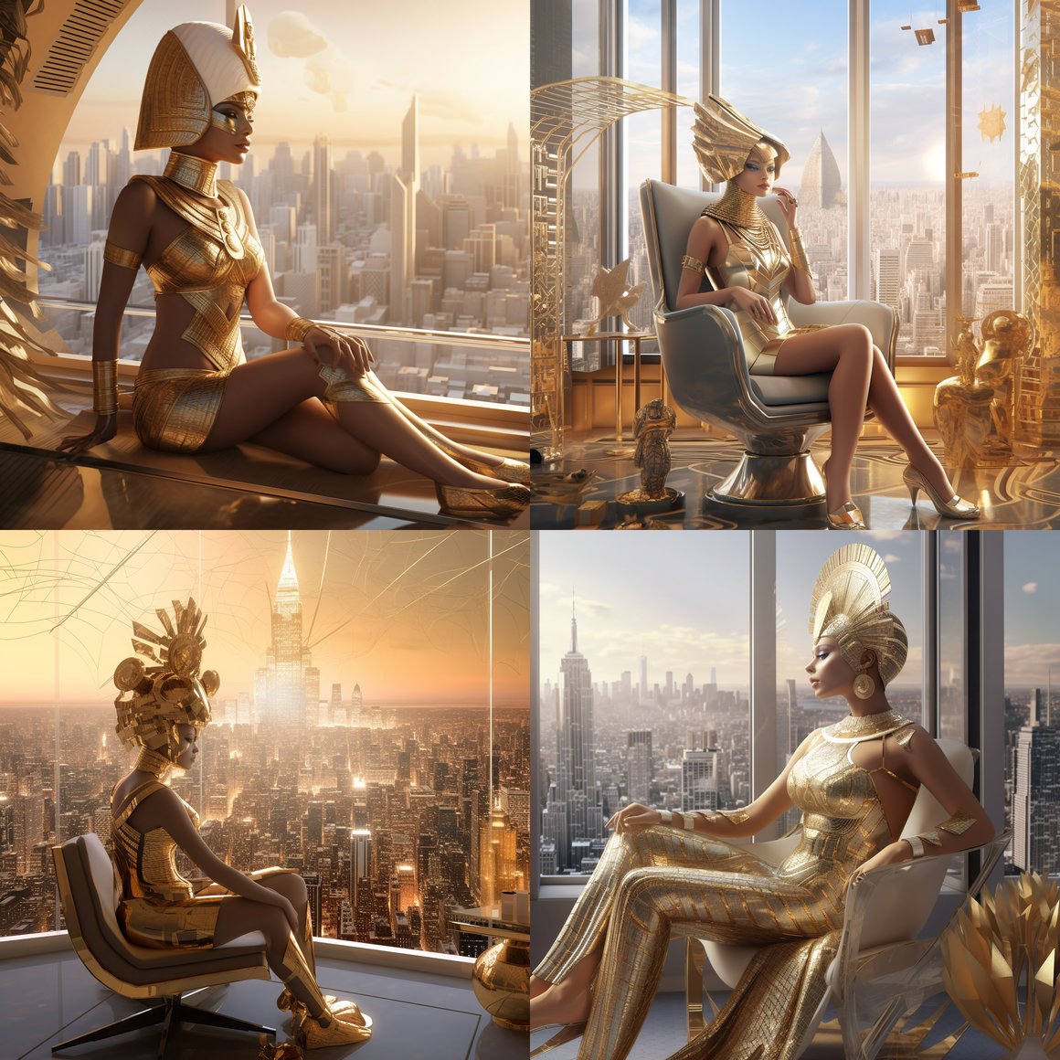 Nefertiti Reimagined in 8K Cinema4D