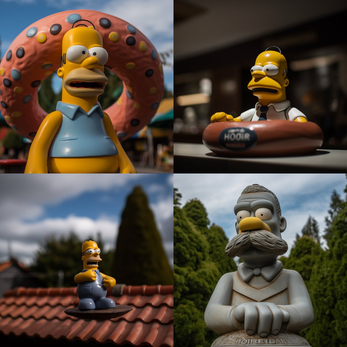 Homer Simpson Sony FE Camera Settings: Mid-Journey Snapshot
