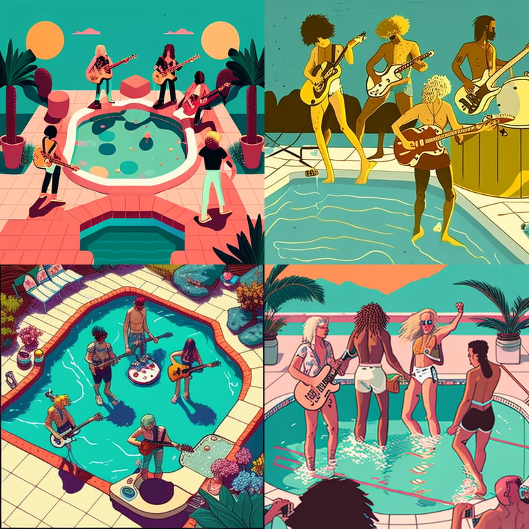 Summer Splash: Animated Rock Pool Party Prompt | NeoPrompt