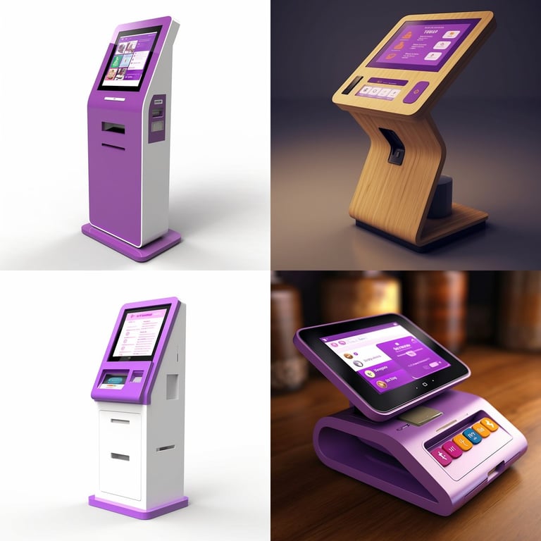Mid-Journey Touchscreen Payment Terminal with Aesthetic Choice Prompt ...