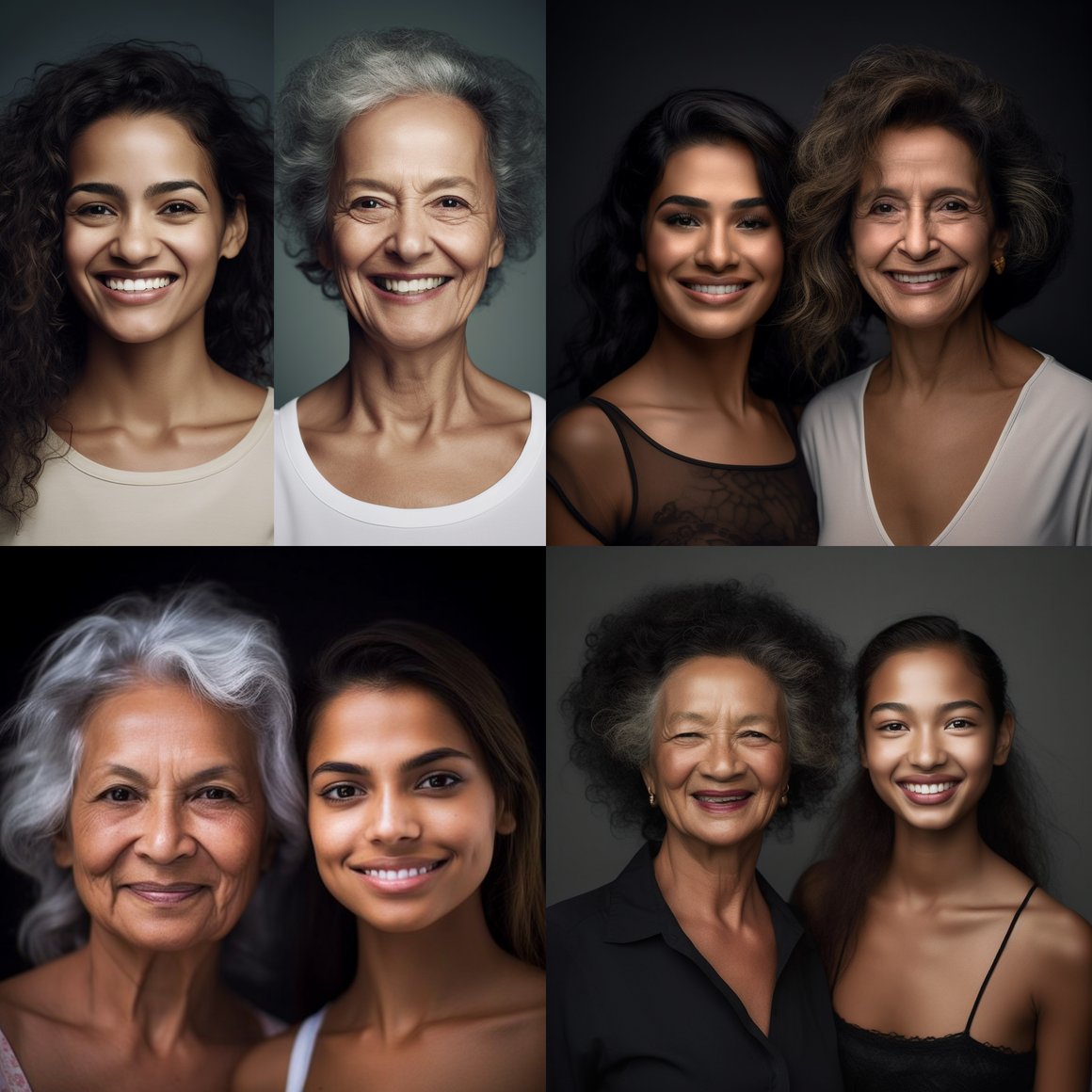 Retrato Hiperrealista de una Mujer durante su Tratamiento de Rejuvenecimiento