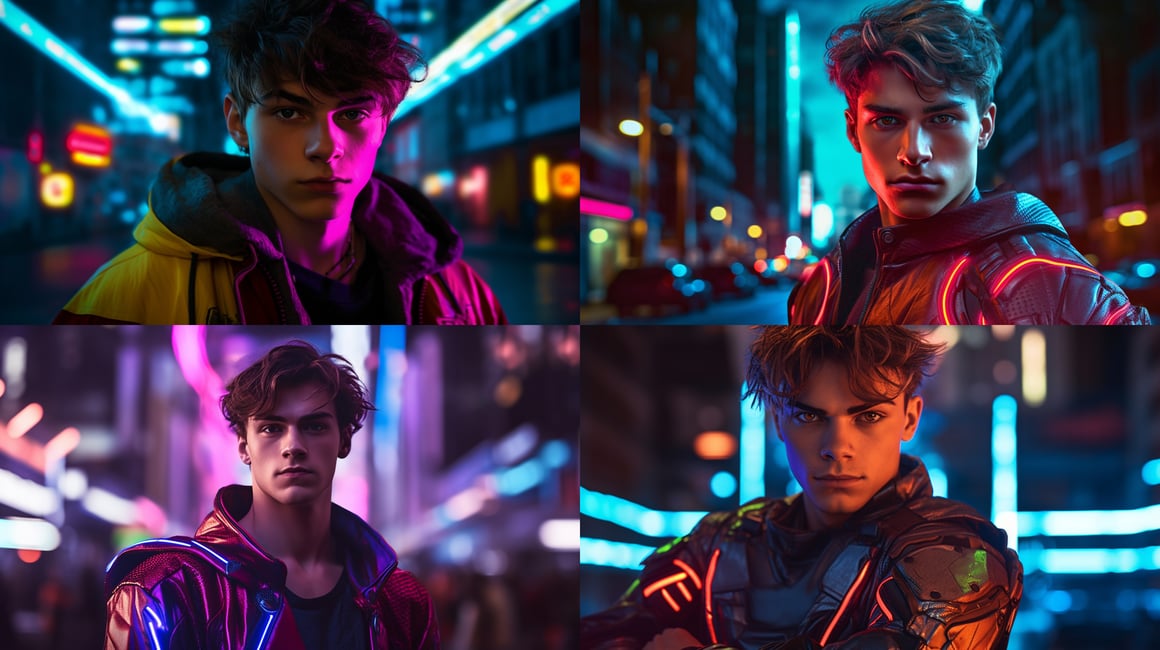 Neon Nights: The Emergence of a Superhero