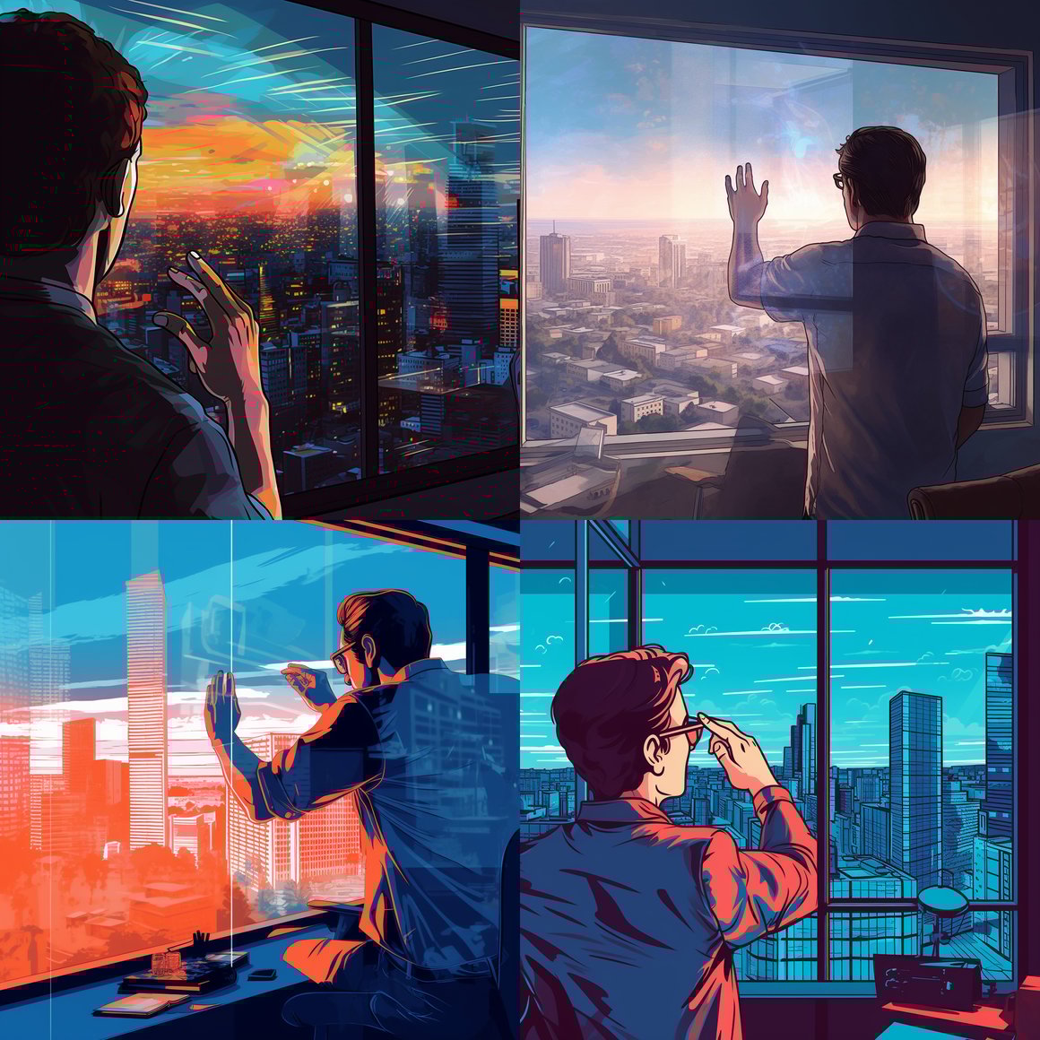 Cityscape Gaze: An Exercise Break in a Programmer's Journey