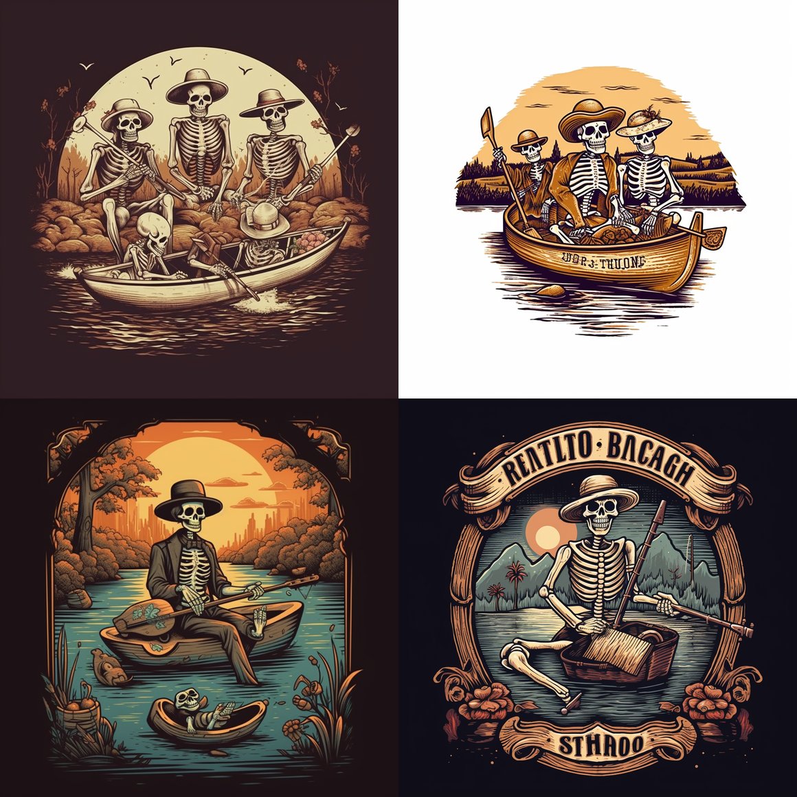 Retro Leisure Bachelor Party Adventure Logo Design